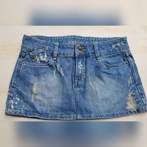 Wet Seal Jean Miniskirt